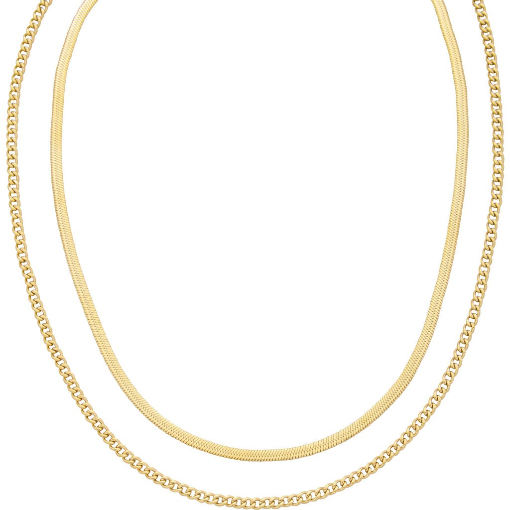 St. Moran Layered 18k Gold Plate Necklace