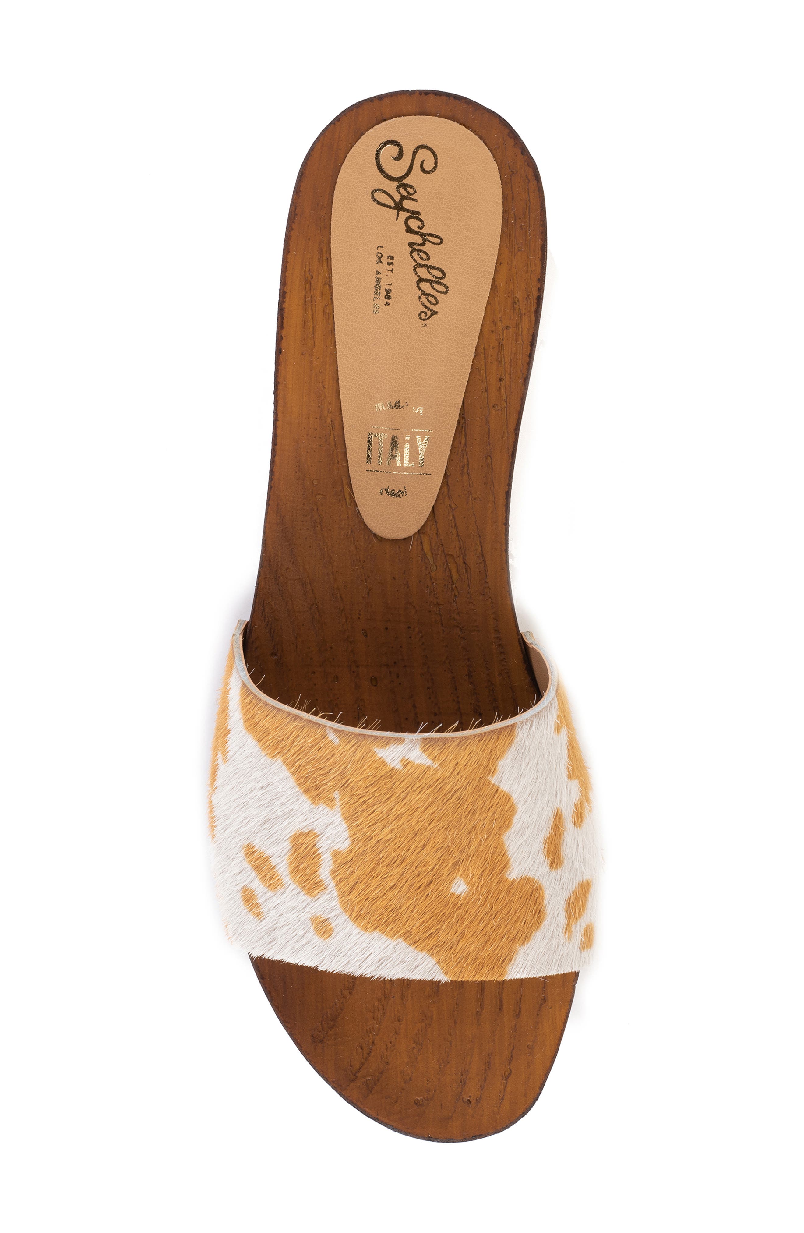 Good Spirits Slide Sandal, Alternate, color, TAN COW PRINT PONY