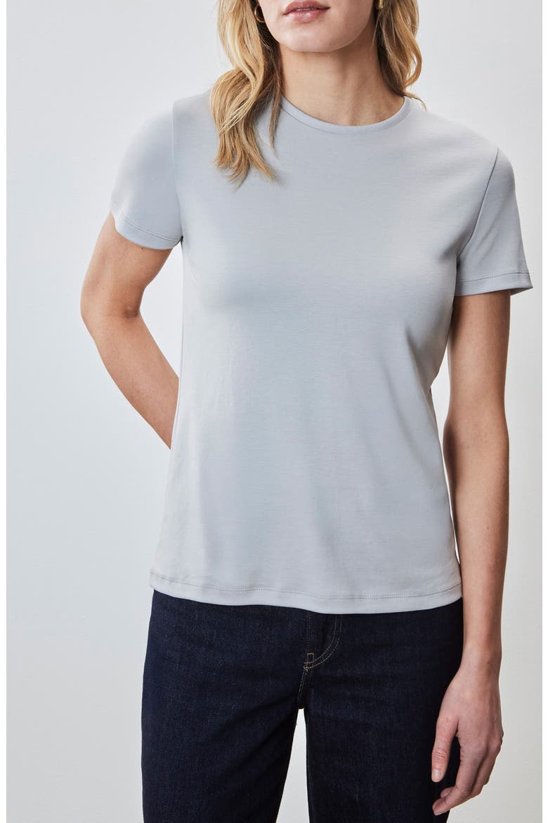 Georgia Pima Cotton T-Shirt, Main, color, CHALK