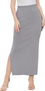 Kimi & Kai Women's Side Slit Knit Maxi Skirt
