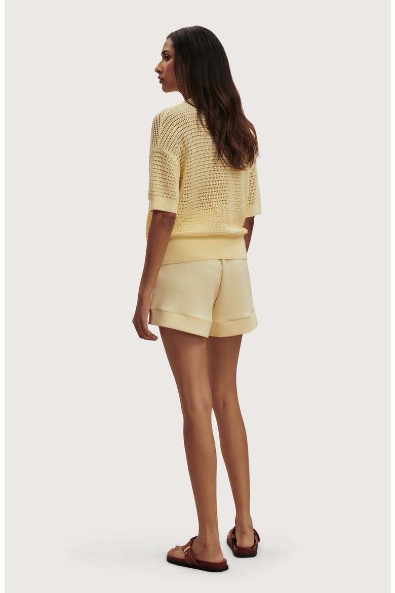 Callie Sheer Knit Cotton Top, Alternate, color, ANISE FLOWER