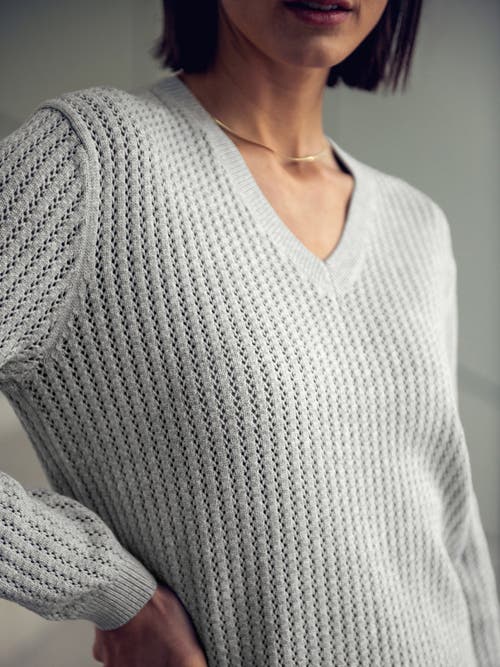 Ministry Of Supply Atlas Textured V-neck Sweater