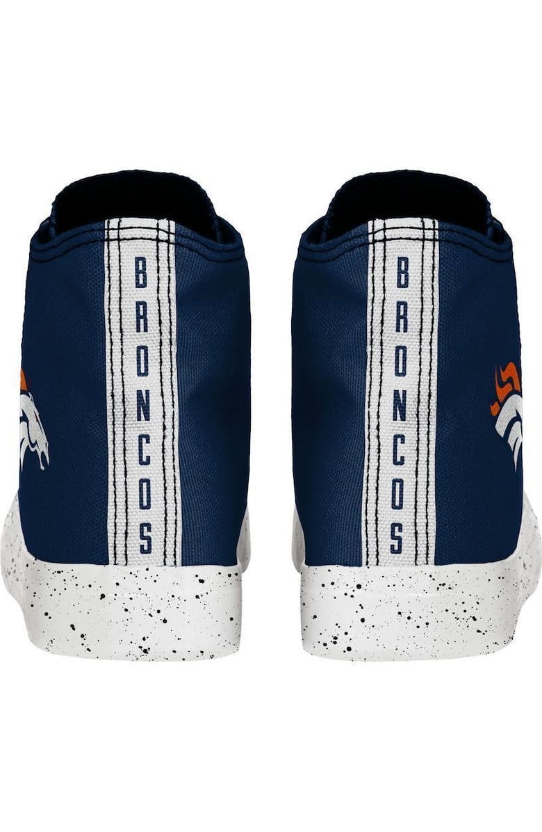 FOCO Men's FOCO Denver Broncos Paint Splatter High Top Sneakers, Alternate, color,