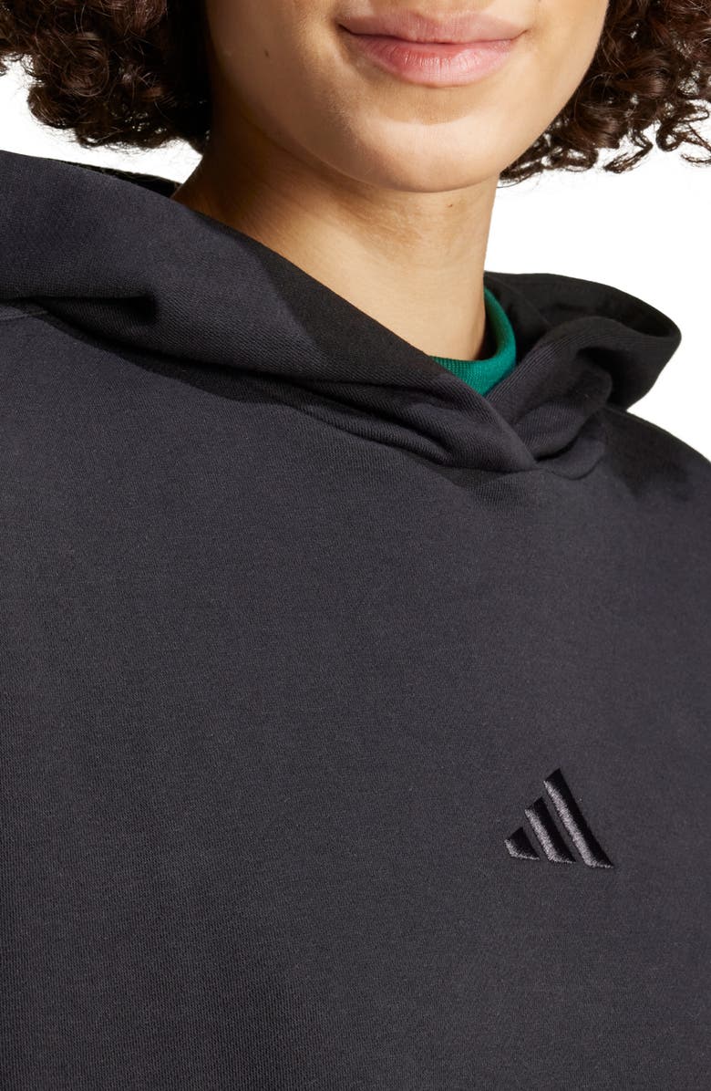adidas Oversize Fleece Hoodie, Alternate, color,