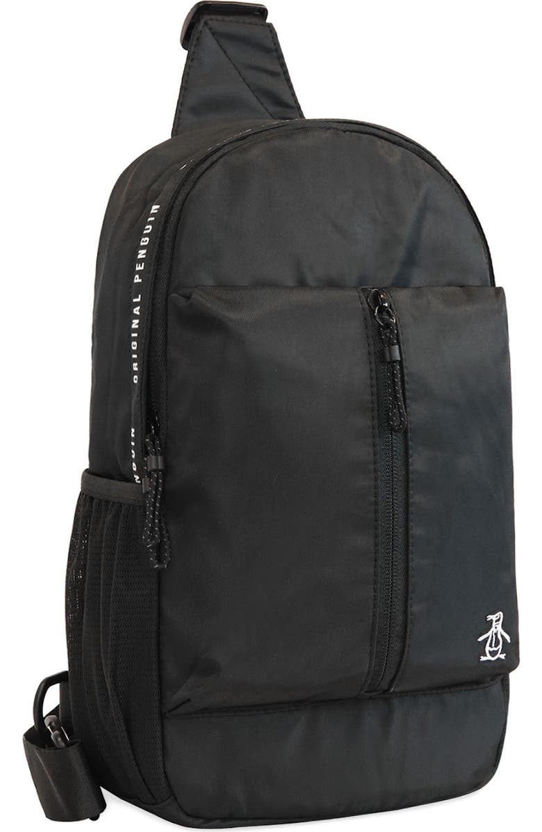 Original Penguin Large Sport Crossbody Bag, Alternate, color, Black