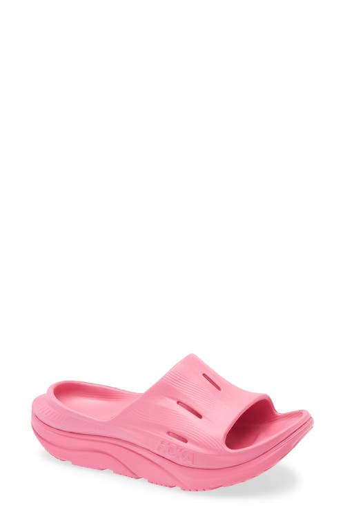 Hoka Gender Inclusive Ora Recovery Slide 3 Sandal In Pink