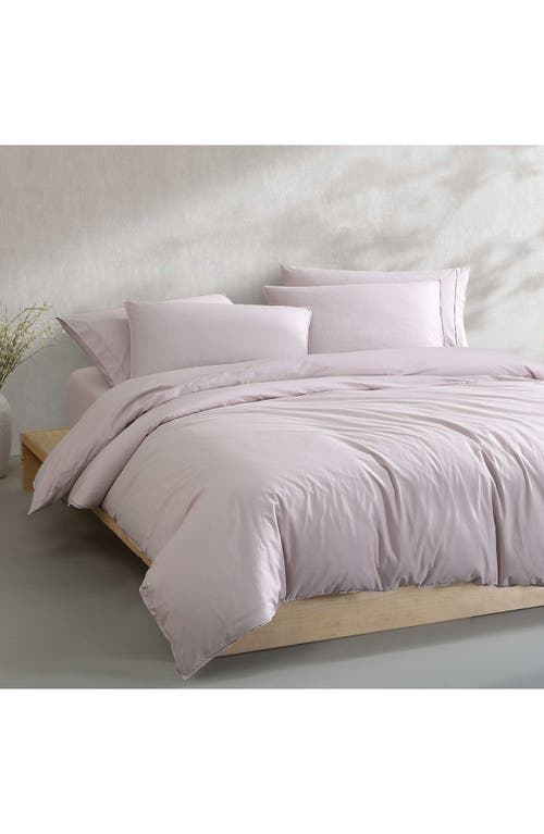 Calvin Klein Washed Percale Comforter & Sham Set In Petal Pink