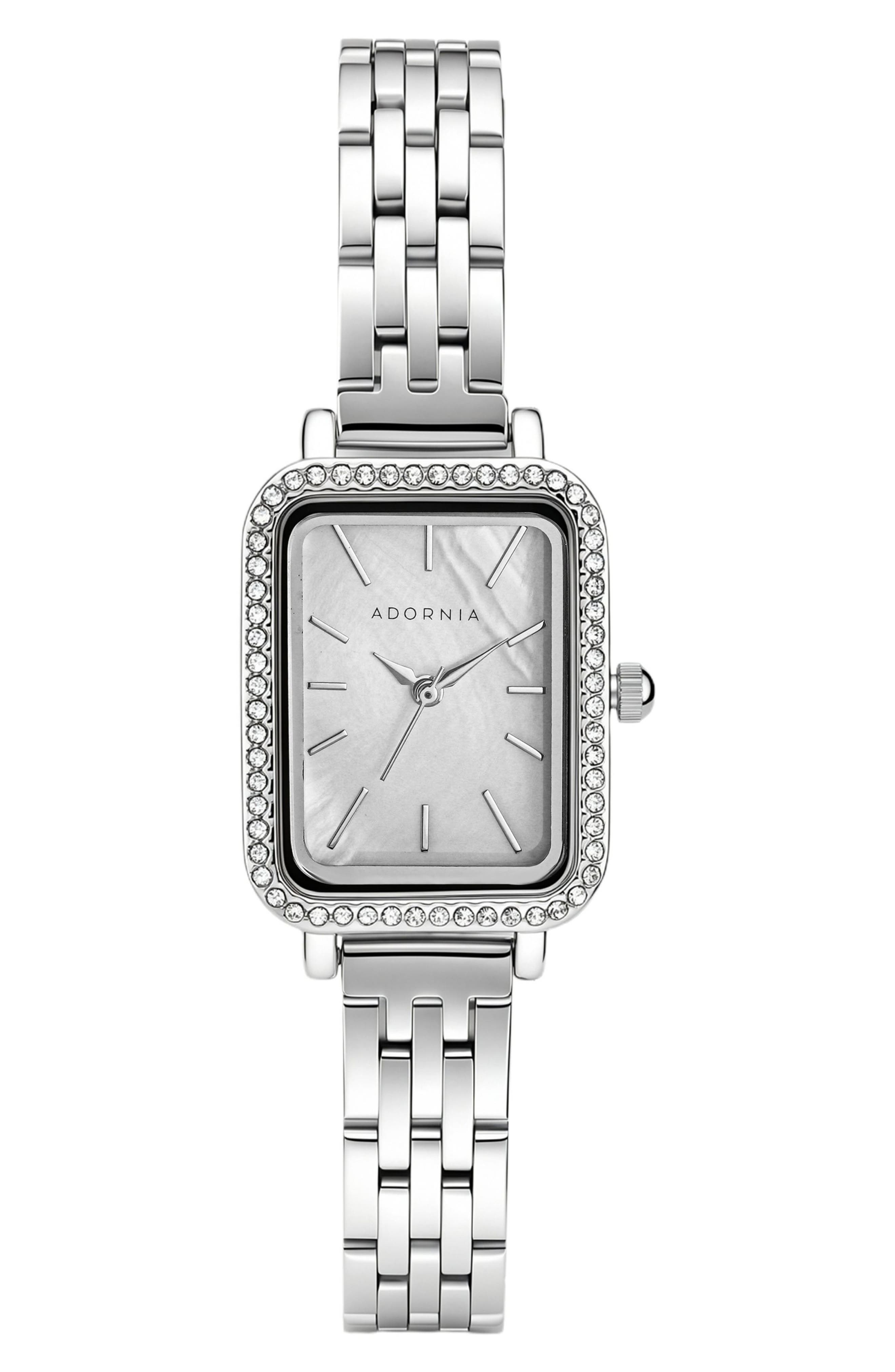 Hudson Rectangular Bracelet Watch, 27mm x 21mm