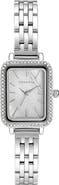 Adornia Hudson Rectangular Bracelet Watch, 27mm x 21mm