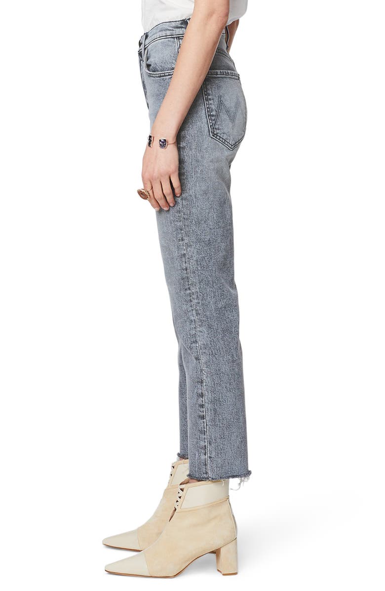 MOTHER The Tomcat High Waist Fray Ankle Straight Leg Jeans, Alternate, color,