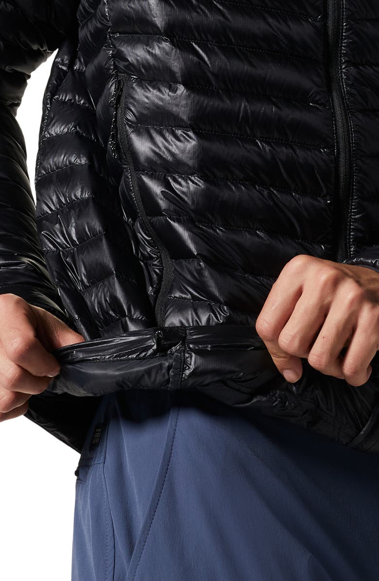 Mountain Hardwear Ghost Whisperer Packable 800-Fill-Power Down Hooded Jacket, Alternate, color, Black