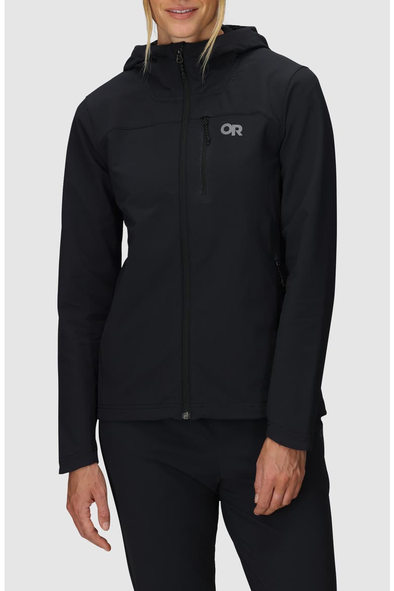 Ultima Hooded Jacket, Main, color, BLACK