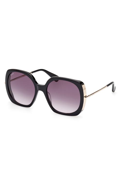Max Mara Malibu 58mm Gradient Butterfly Sunglasses In Multi
