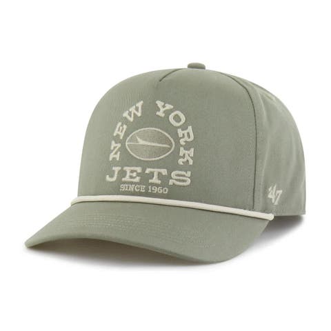 Men's '47  Olive New York Jets Canyon Ranchero Hitch Adjustable Hat