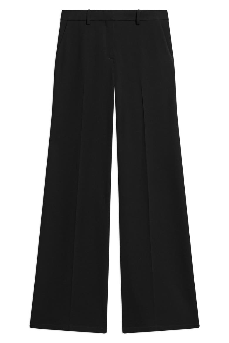 Fluid Flare Leg Pants, Alternate, color, BLACK
