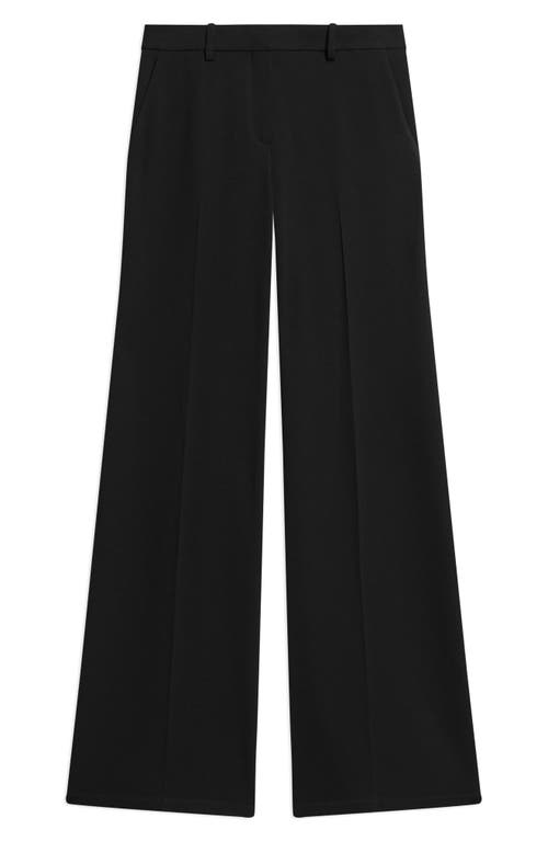 Theory Fluid Flare Leg Pants In Black