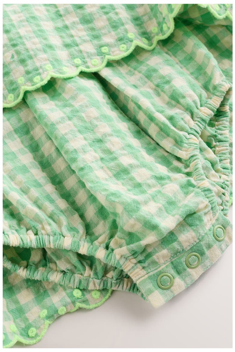 Kids' Sleeveless Gingham Dress, Alternate, color, GREEN