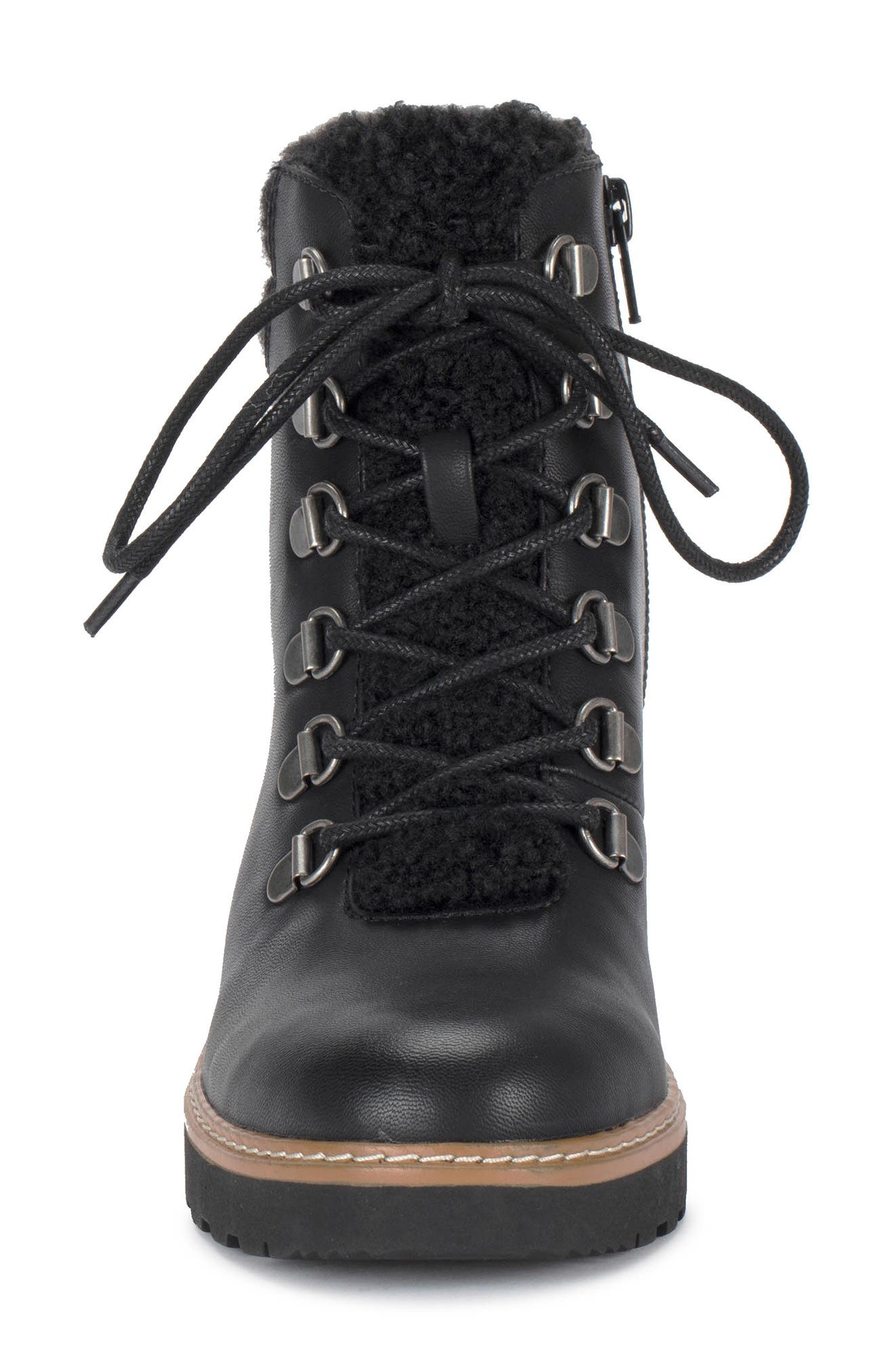 BARETRAPS Nasha Faux Shearling Lined Wedge Hiking Boot, Alternate, color, 