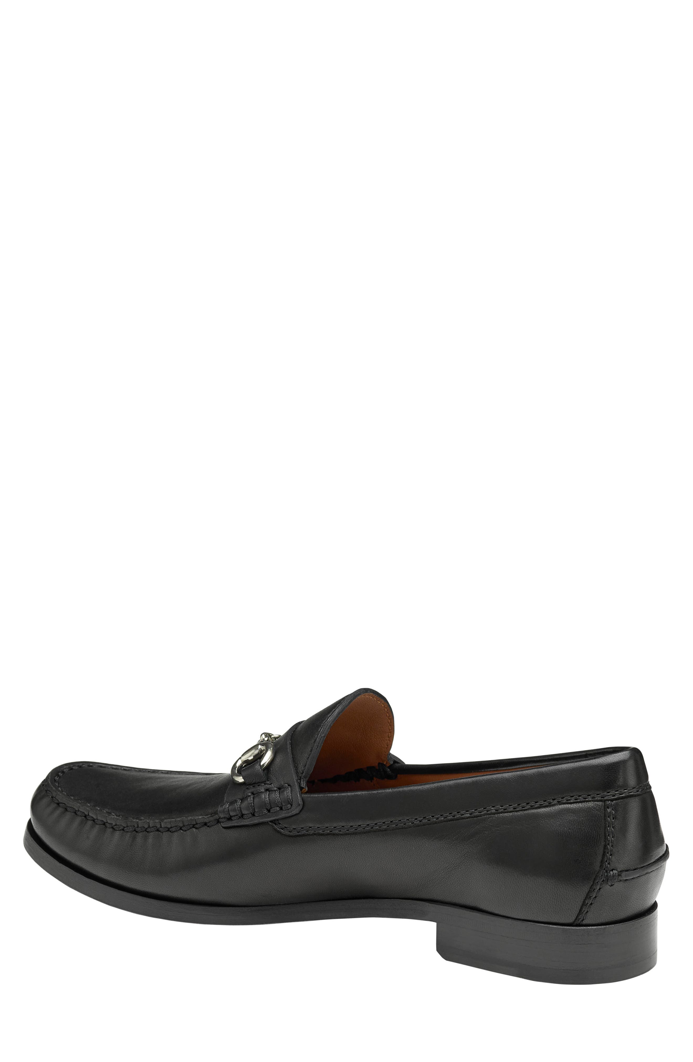 Johnston 
Murphy Baldwin Bit Loafer, Alternate, color, Black Sheepskin