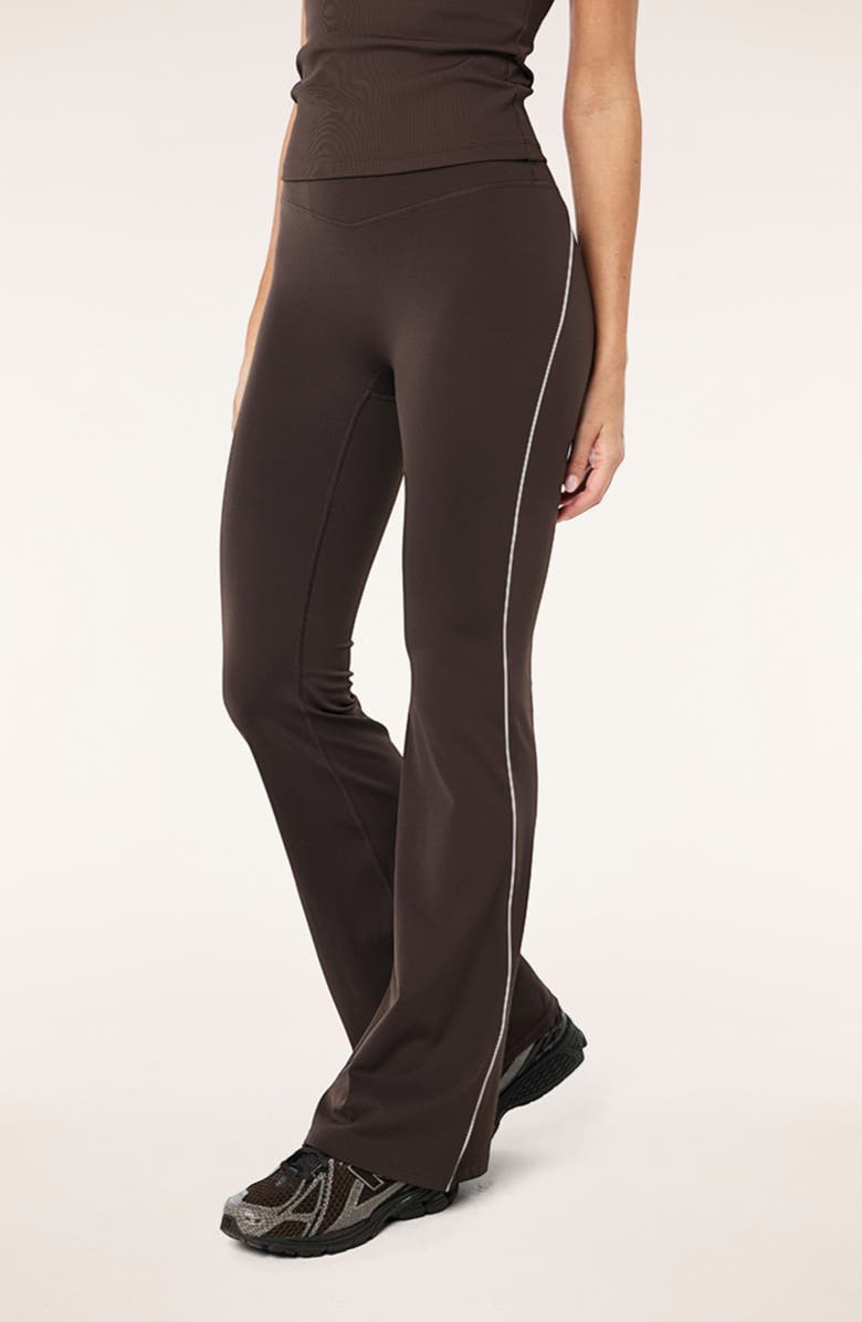 P.E Nation Preview Piping Leggings, Alternate, color, Coffee