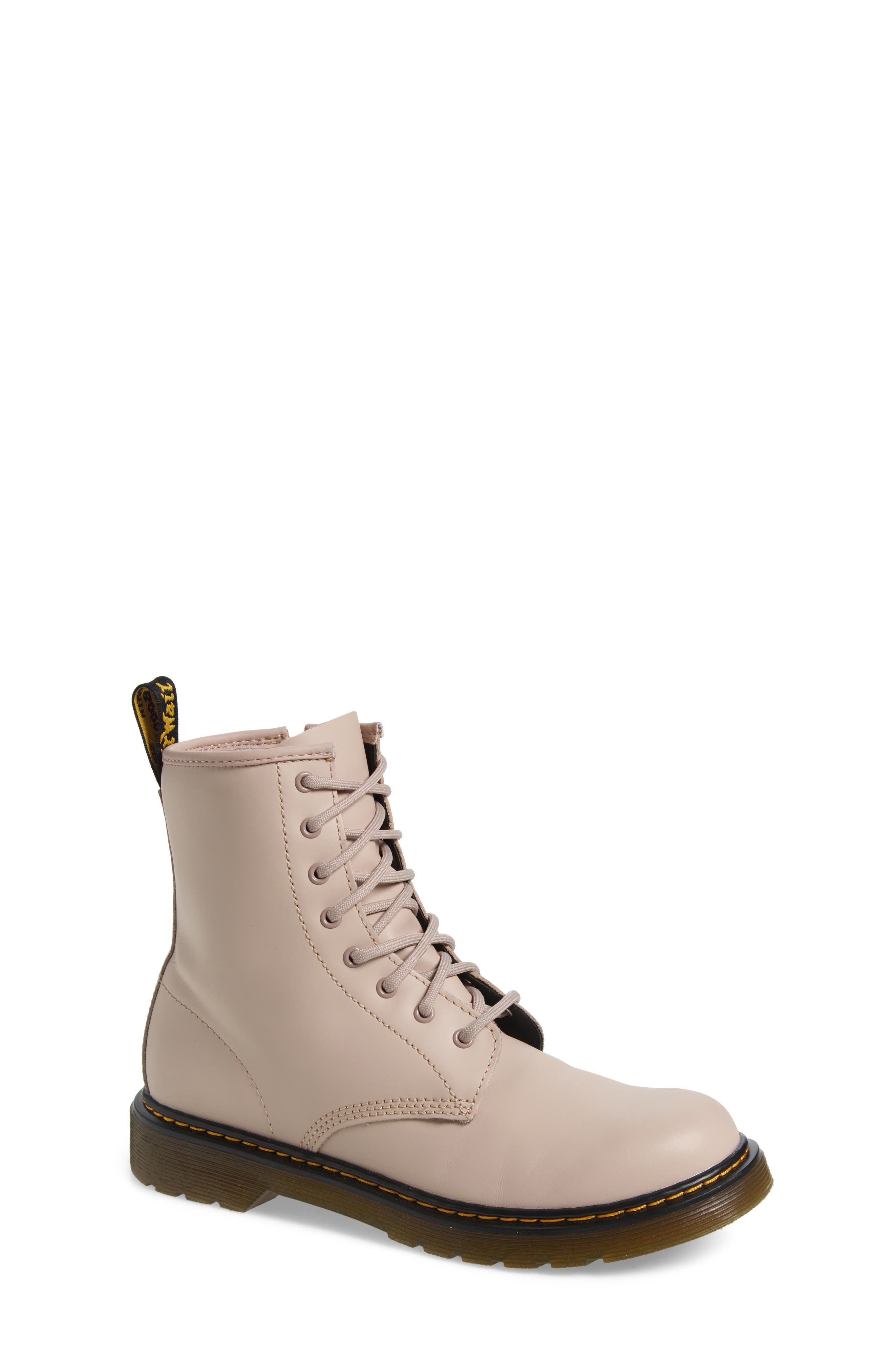 Dr. Martens Kids' 1460 Combat Boot, Main, color, Vintage Taupe Romario