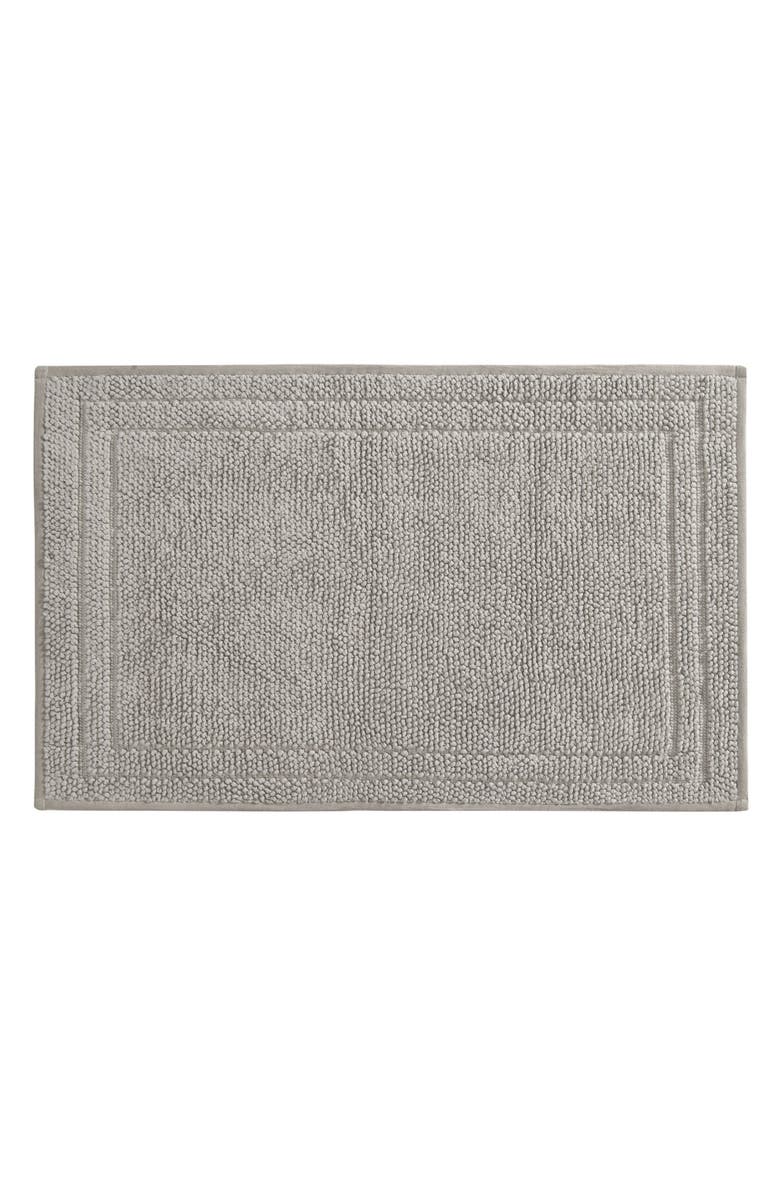 Hunter Luxe Looped Cotton Bath Mat, Main, color, Antarctica Gray