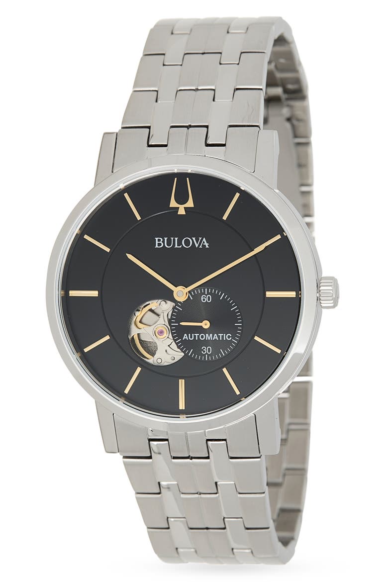 Classic Automatic Bracelet Watch, 42mm, Main, color, SILVER