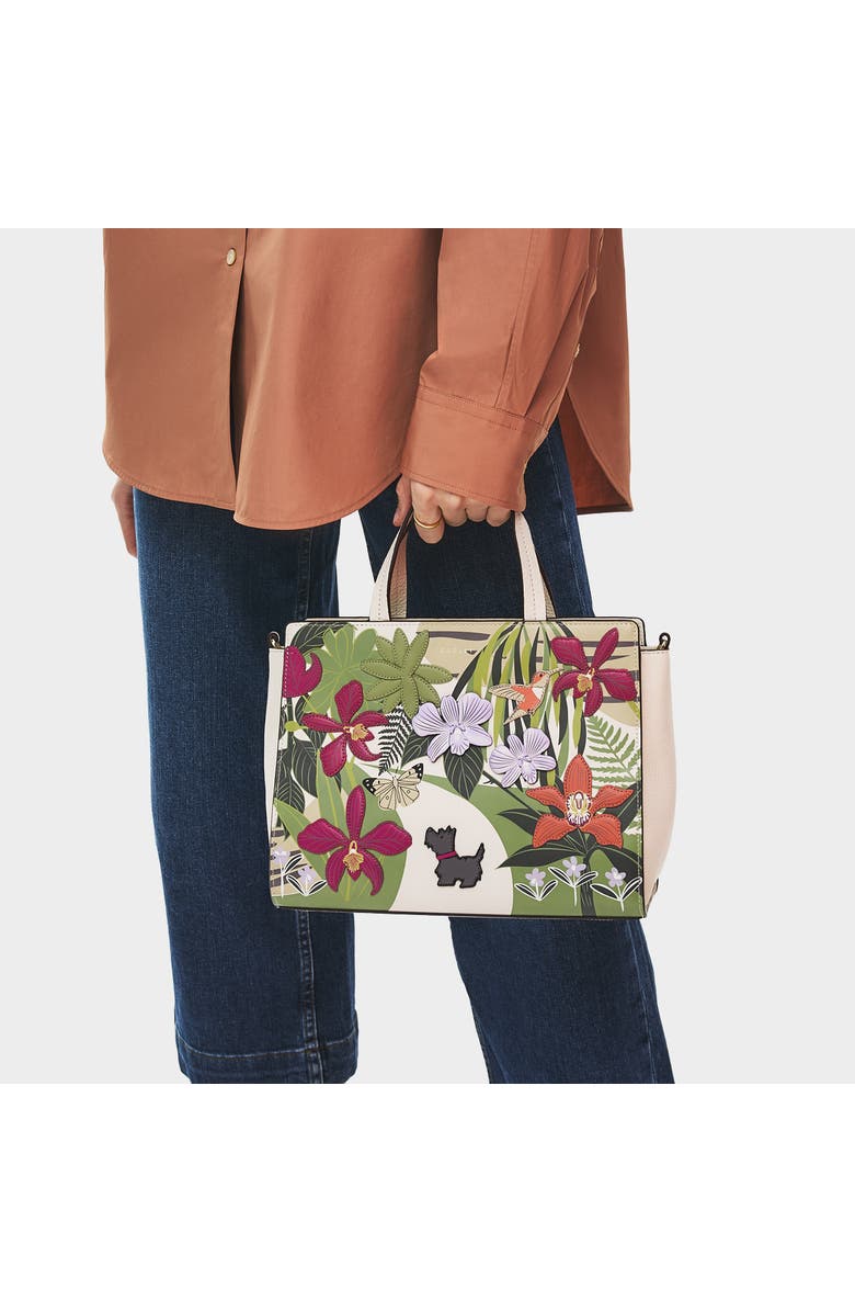 Radley RHS Small Ziptop Satchel Bag, Alternate, color, Salt