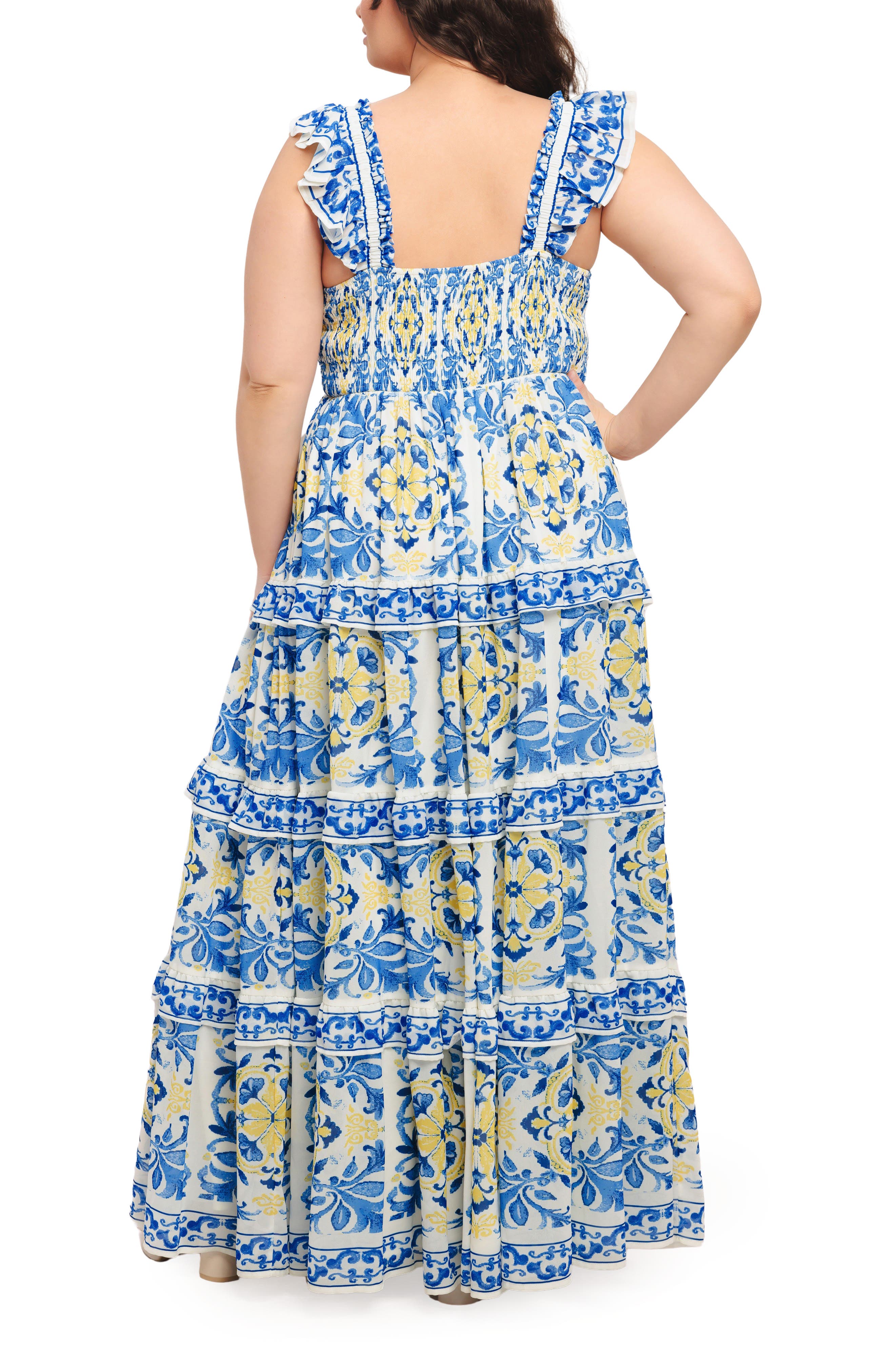 Ruffle Strap Tiered Maxi Dress - image 2