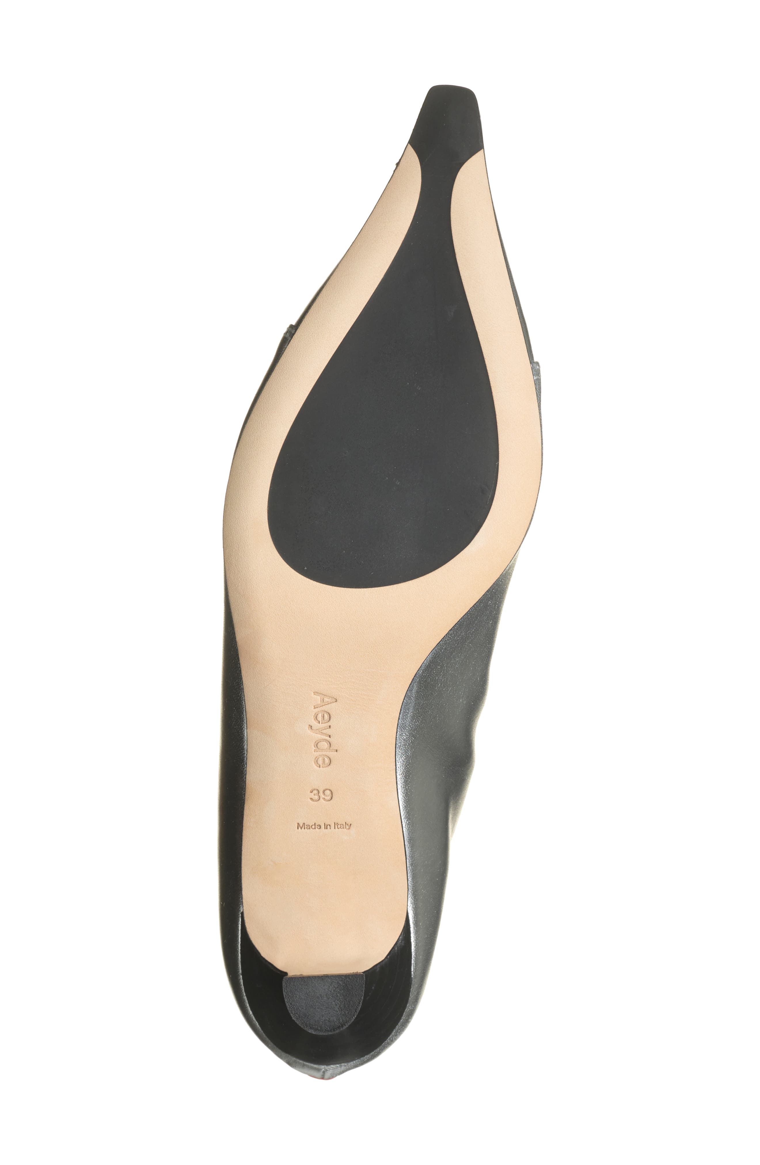 aeyde Trixi Metallic Leather Lace-Up Bootie, Alternate, color, 