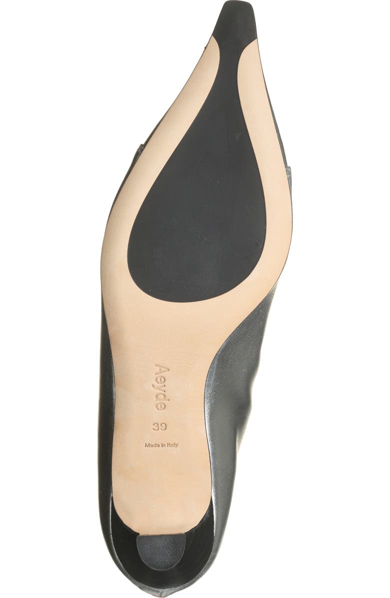 aeyde Trixi Metallic Leather Lace-Up Bootie, Alternate, color,