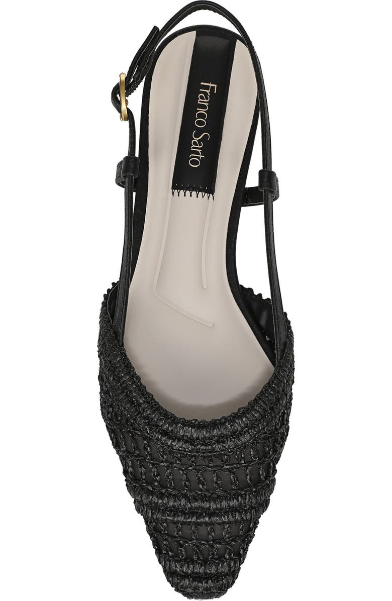 Franco Sarto Riona Slingback Flat, Alternate, color, Black