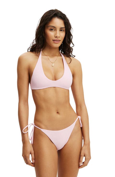 Women's Scoop Neck Halter Bikini Top