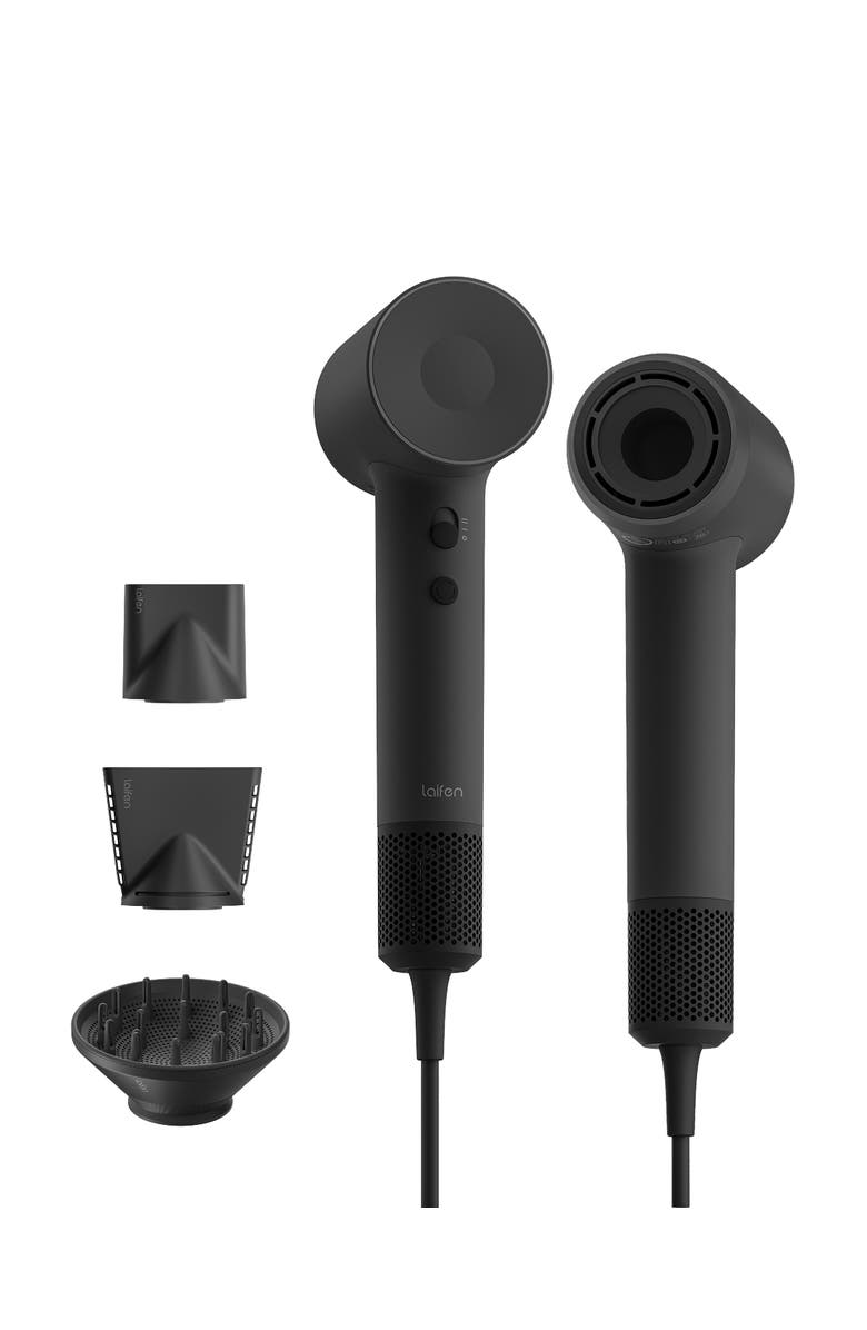 Laifen SE2 Swift Hair Dryer with 3 Nozzles, Main, color, Black