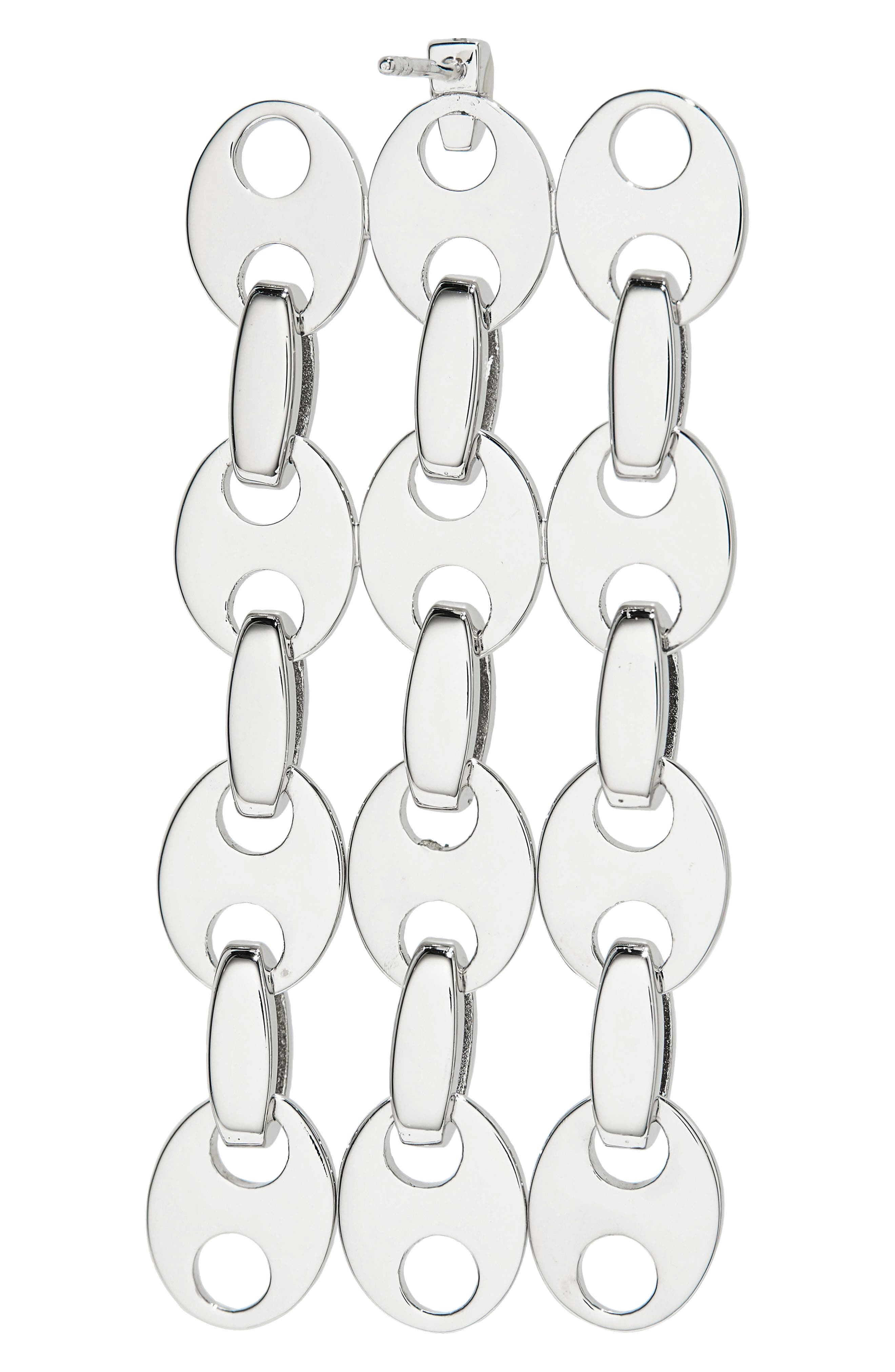 Rabanne Eight Nano Three-Column Earrings (Women) | Nordstrom