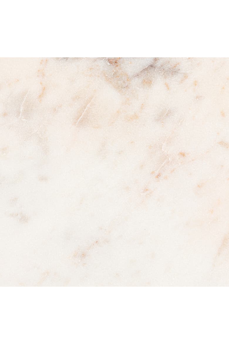 Large Round Marble Charcuterie or Cutting Board, White, Alternate, color, White