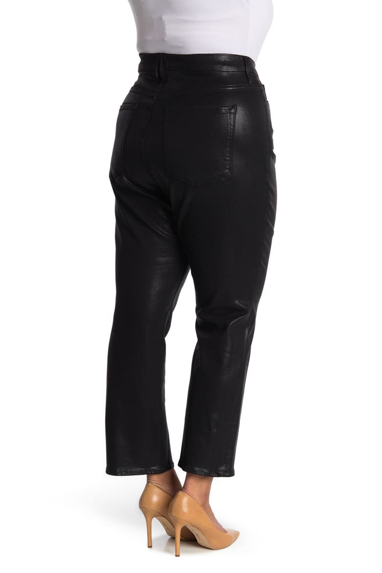 Good Straight Coated Jeans, Alternate, color, BLACK103