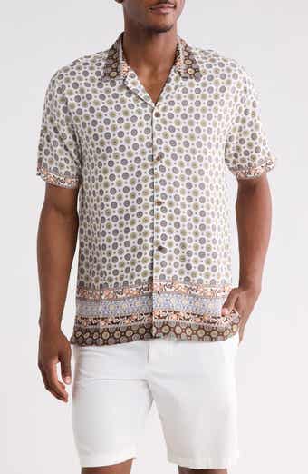 Short Sleeve Button-Up Camp Shirt