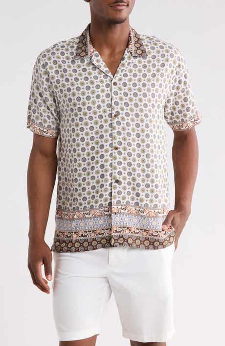 Short Sleeve Button-Up Camp Shirt