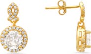 Queen Jewels Sterling Silver Cubic Zirconia Drop Earrings