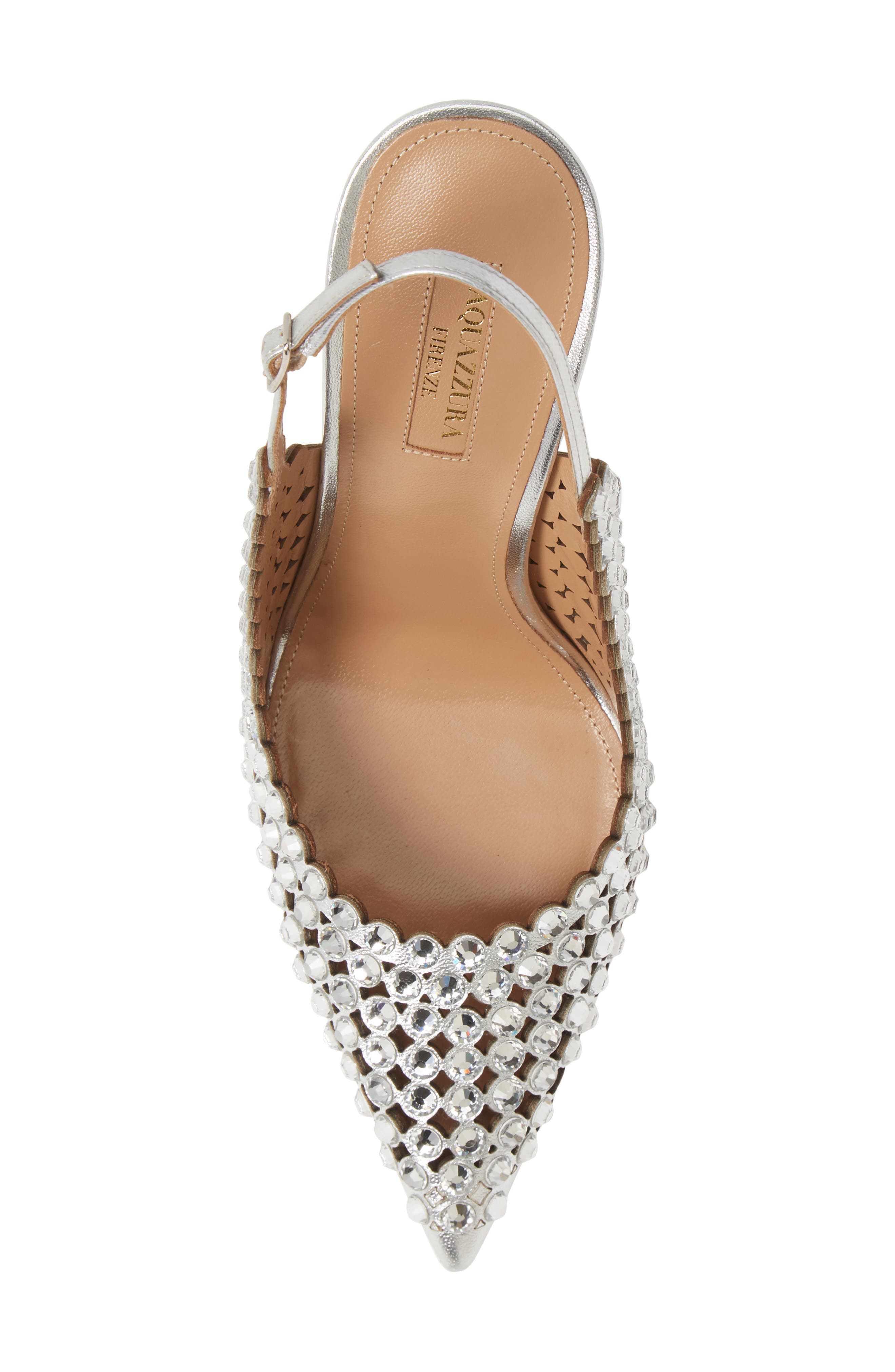 Aquazzura Crystal Tequila Slingback Pump, Alternate, color, 