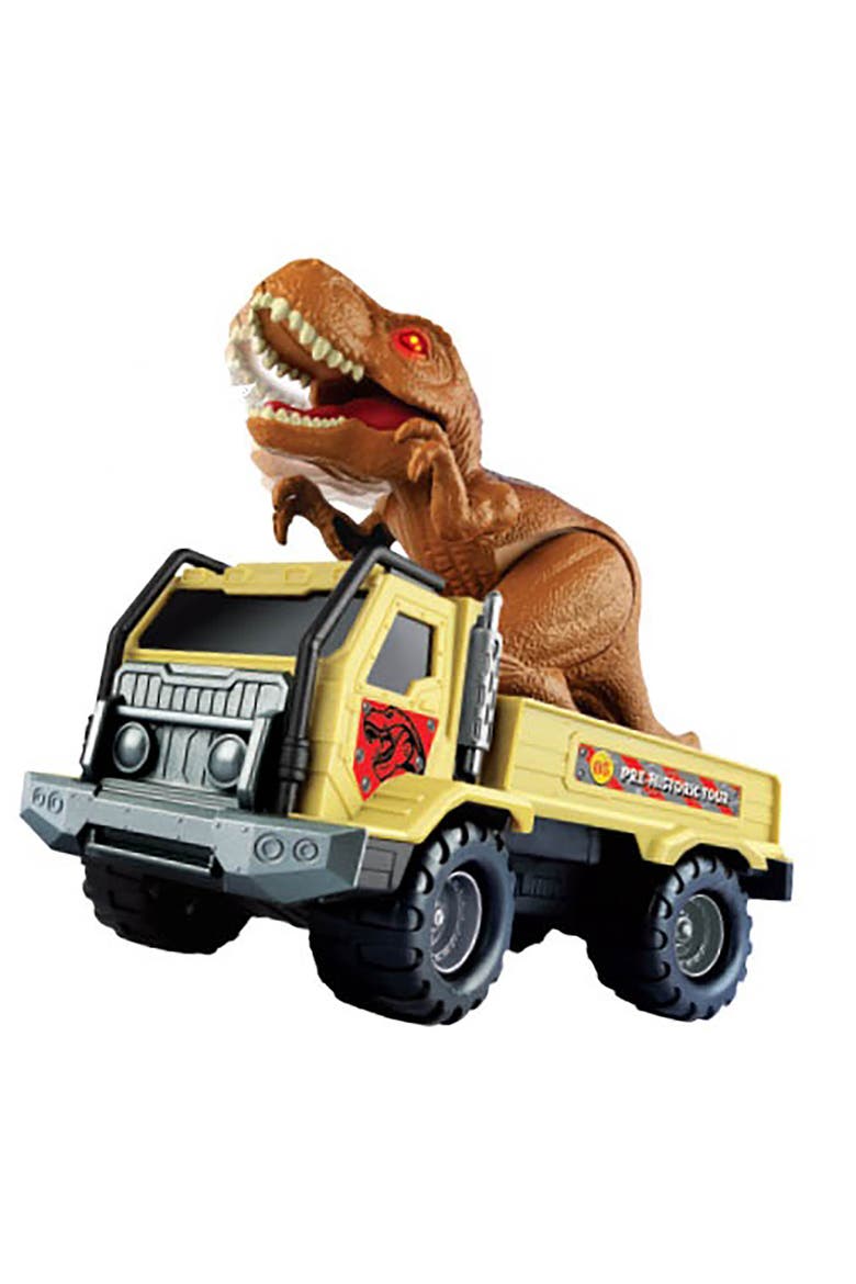 Children's Play Truck & Dinosaur Figurine, Main, color, Multicolored