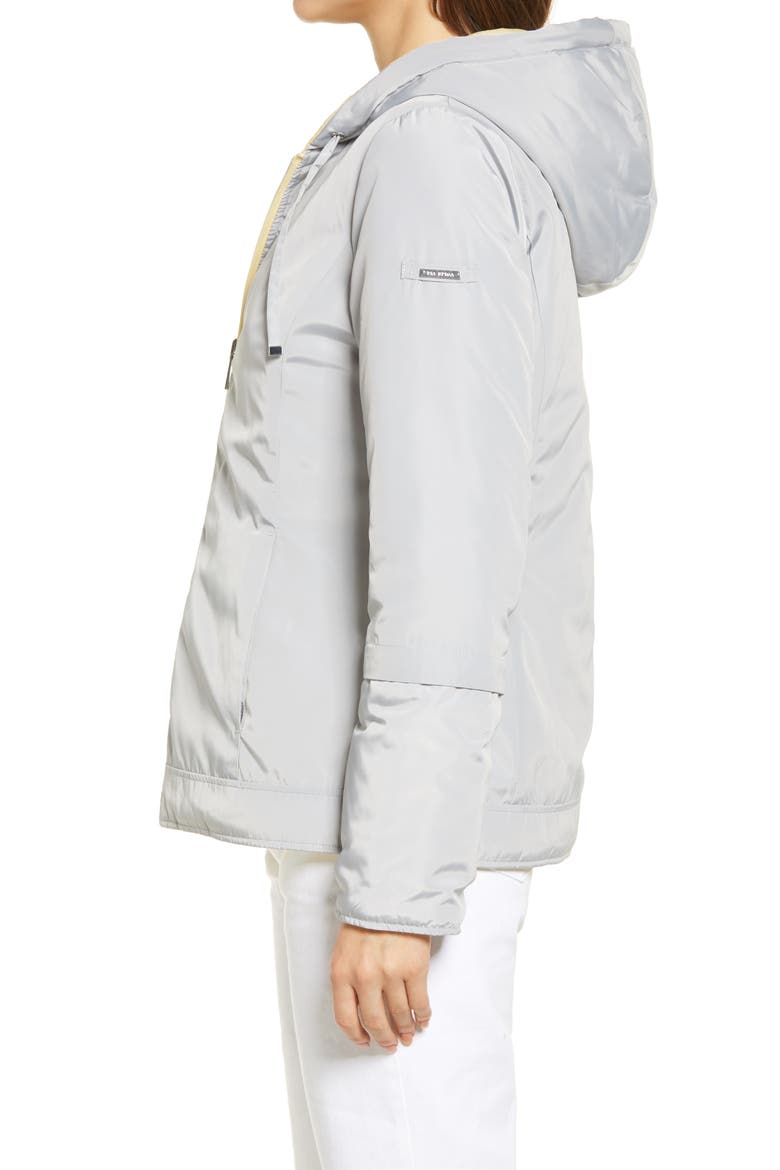 Reversible Hooded Puffer Jacket, Alternate, color, YELLOW