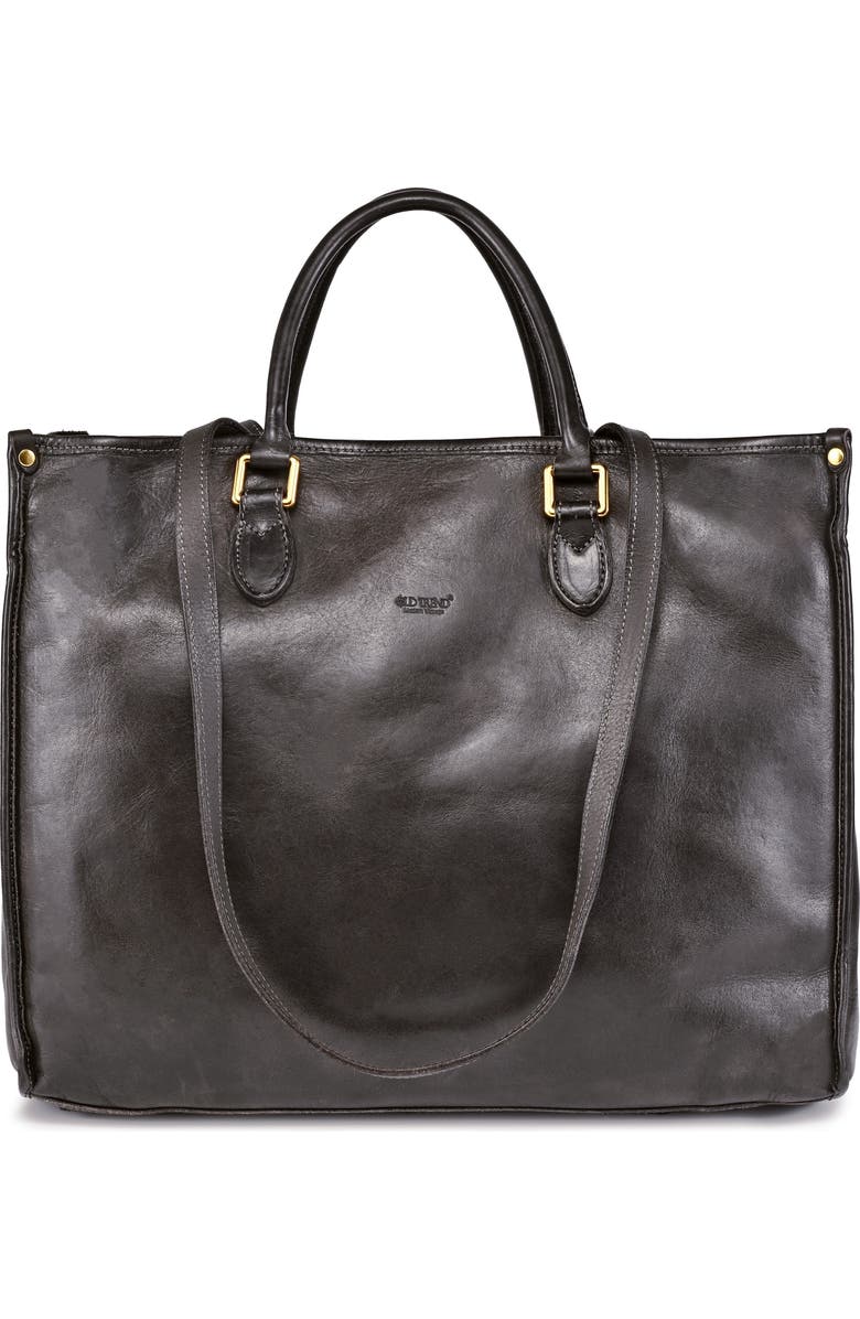 OLD TREND Clivia Genuine Leather Structured Carryall Tote, Main, color, Grey