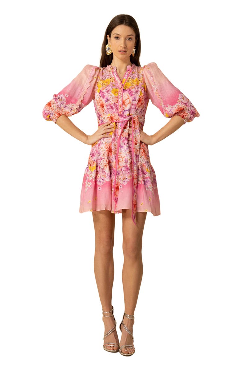 Hale Bob Valerie Linen Dress, Main, color, 