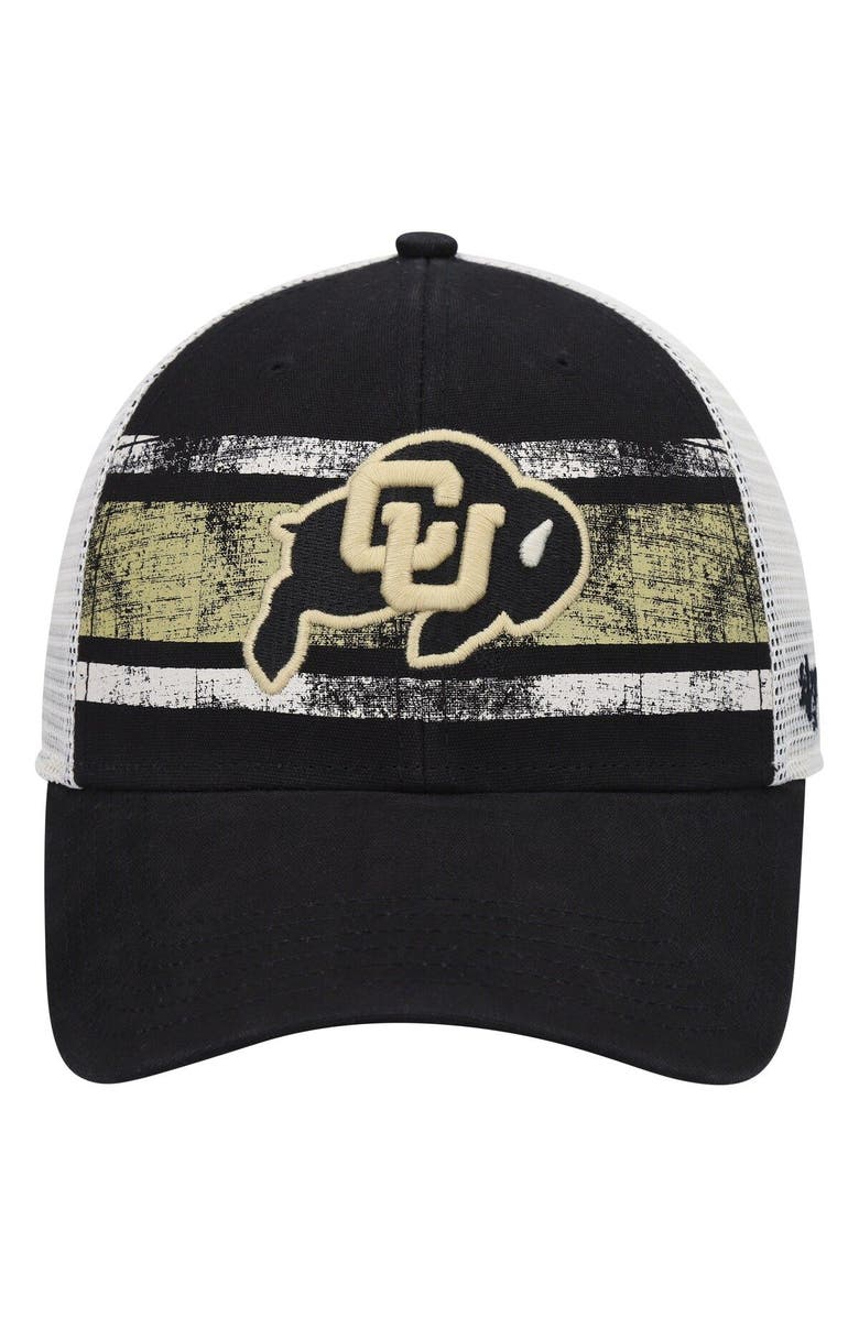 '47 Men's '47 Black/White Colorado Buffaloes Interlude MVP Trucker Snapback Hat, Alternate, color, 