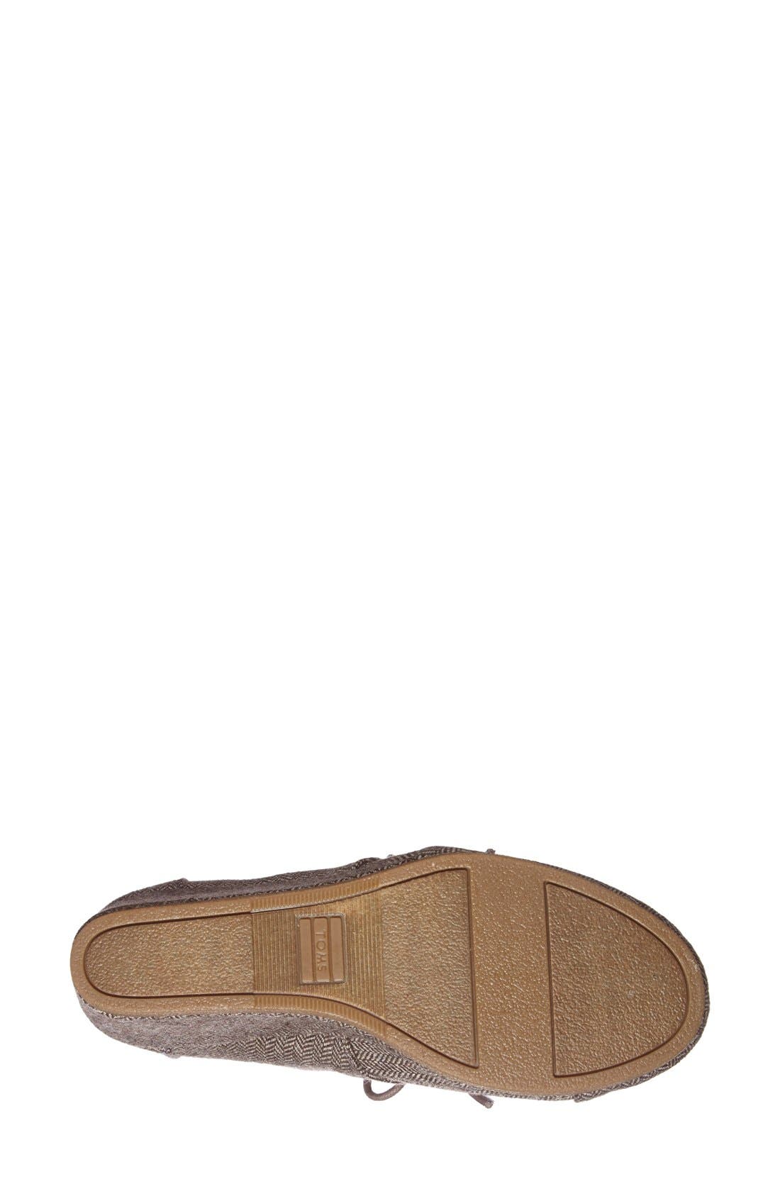 'Desert' Herringbone Wedge Bootie, Alternate, color, GREY
