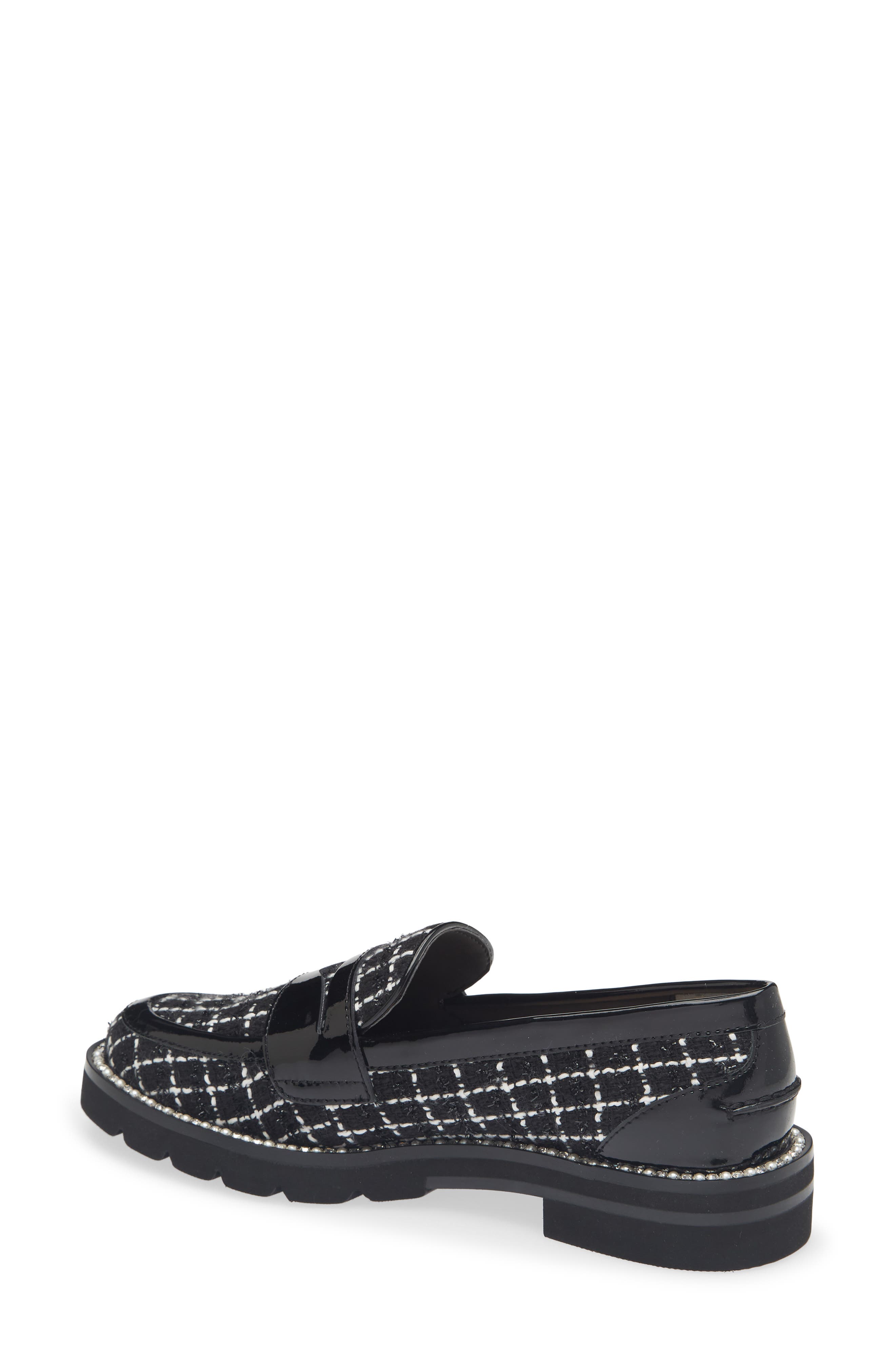 Monty Leather Loafer, Alternate, color, BLACK MULTI/ BLACK