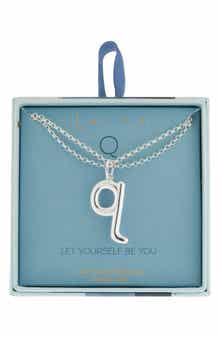 Lowercase Initial Bubble Pendant Necklace
