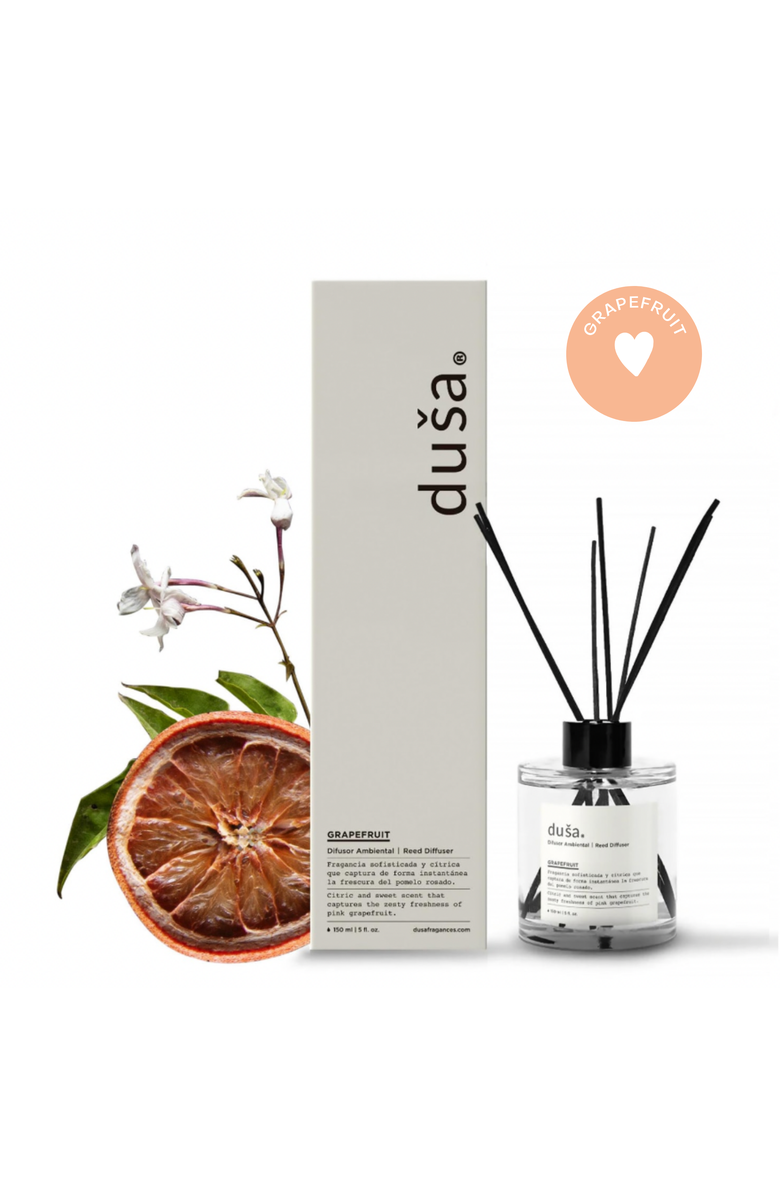 Dusa Fragrances Grapefruit - 5 Fl Oz Reed Diffuser, Main, color, Grapefruit